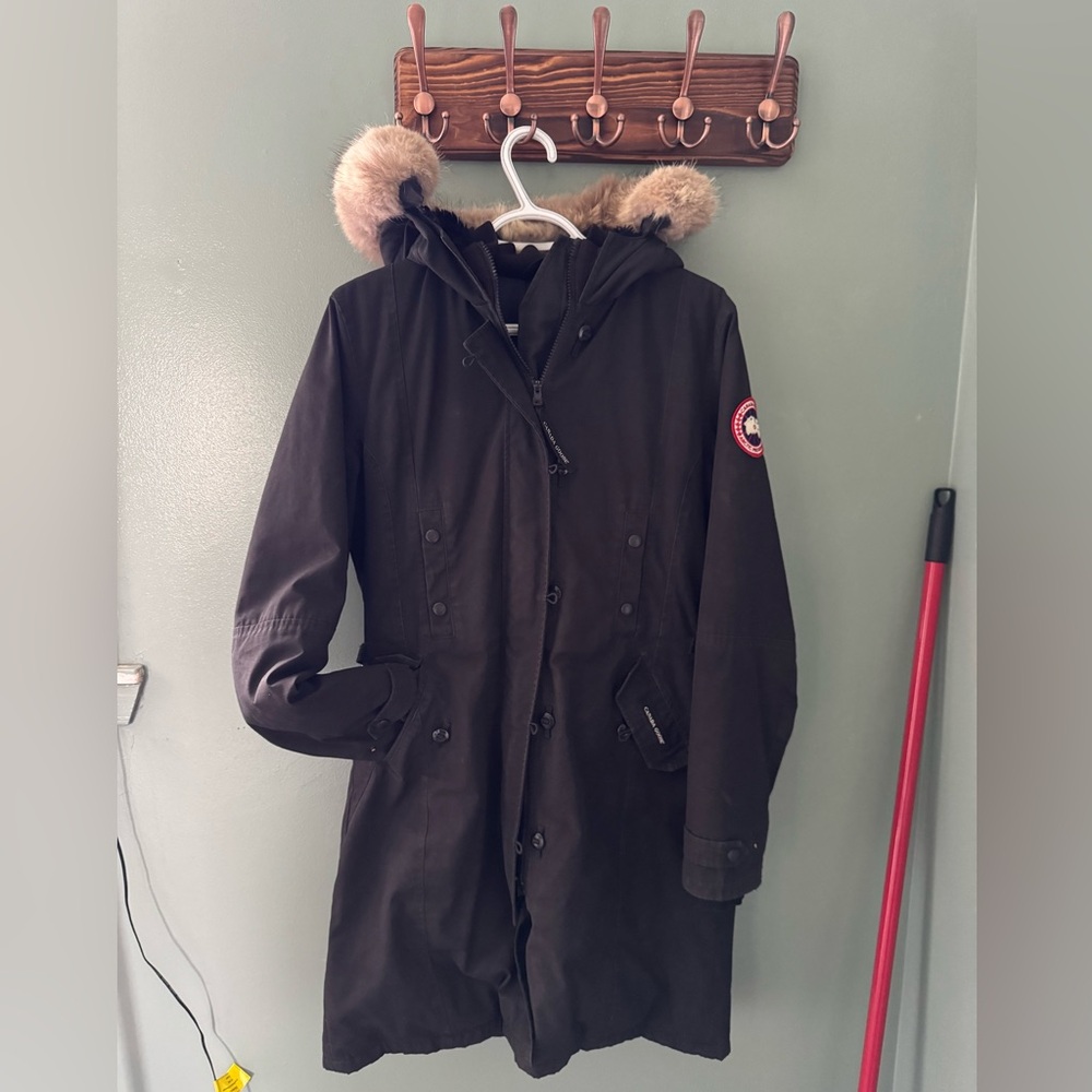 Canada Goose Black Parka with Fur Trim